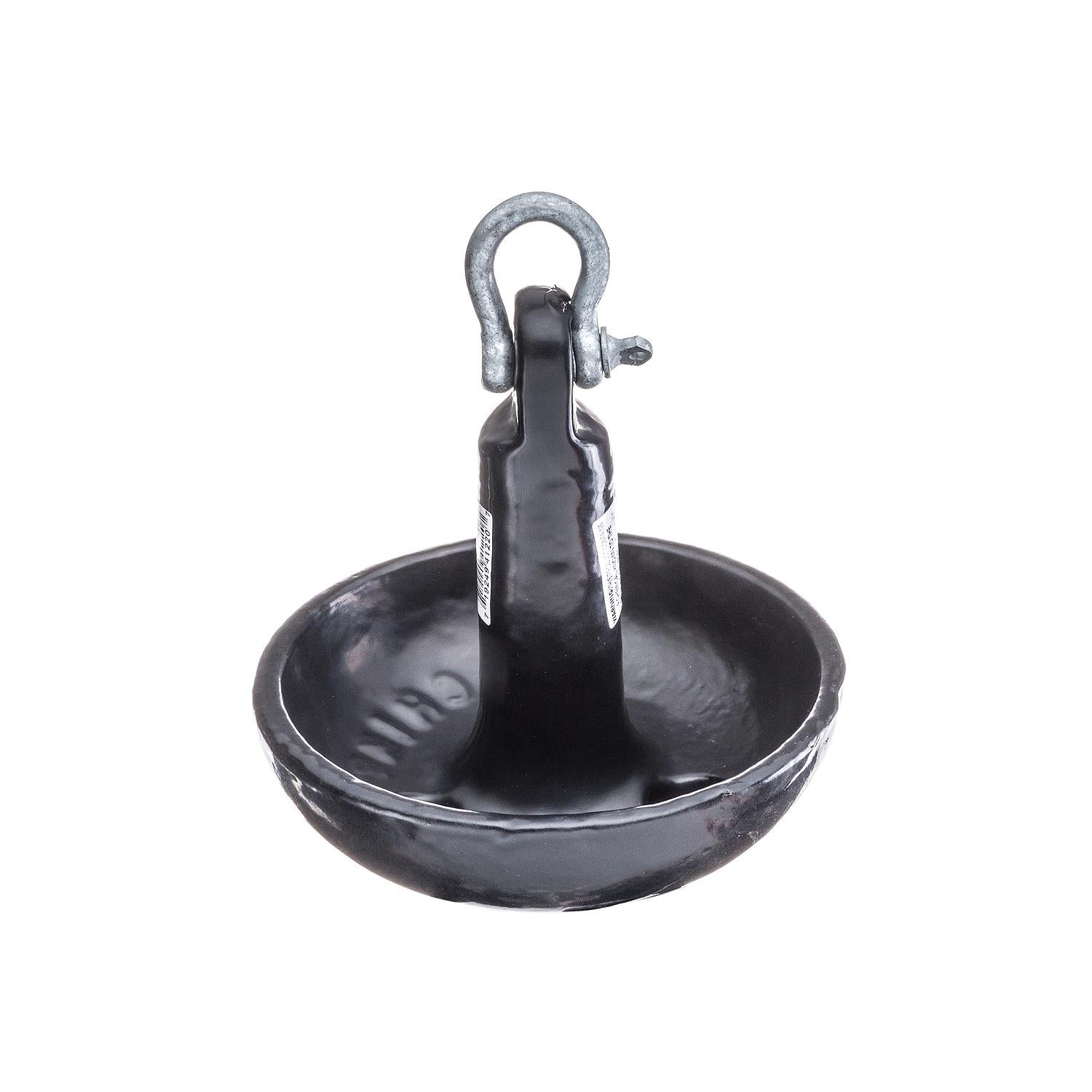 Mushroom Anchor, Vinyl Coated Cast Iron, Black, 10 lbs