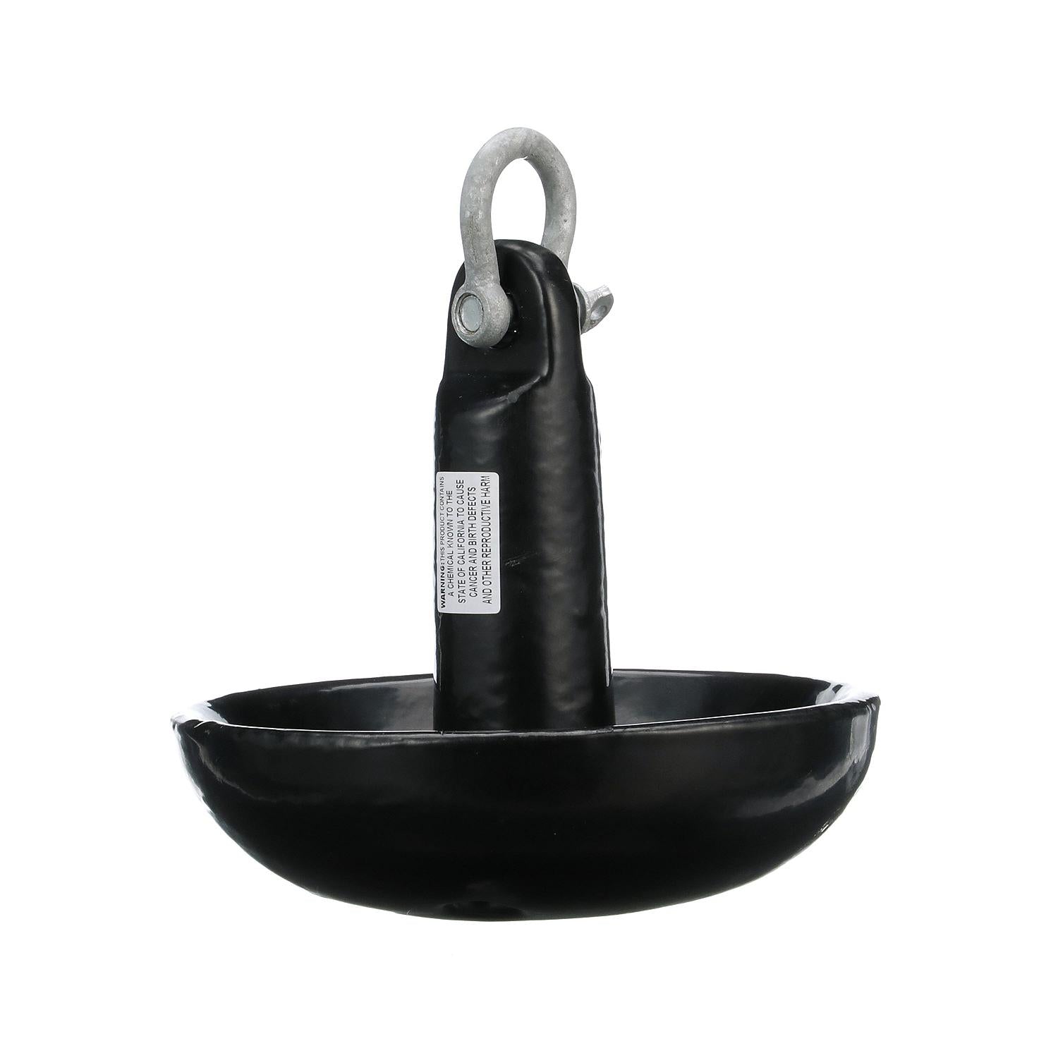 Mushroom Anchor, Black Vinyl Coated, 15 lbs