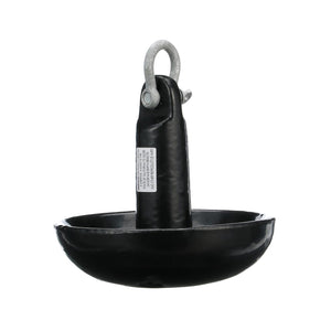 Mushroom Anchor, Black Vinyl Coated, 15 lbs