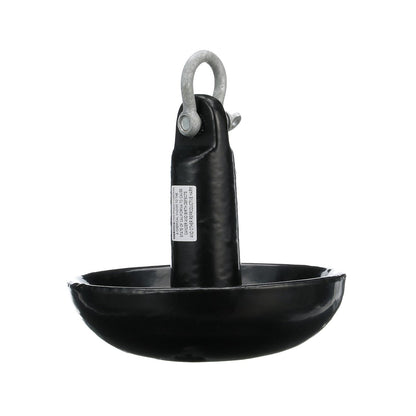 Mushroom Anchor, Black Vinyl Coated, 15 lbs