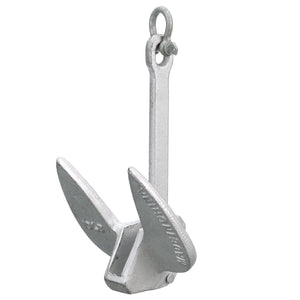 Navy Anchor, Double Dipped Painted Aluminum, 10 lbs