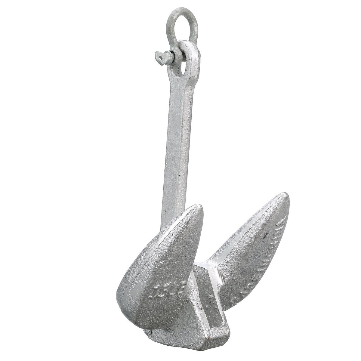Navy Anchor, Double Dipped Painted Aluminum, 15 lbs