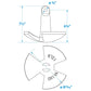Black Vinyl Coated River Anchor, 12 lbs