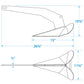 Hot Dipped Galvanized Plow Anchor, 22 lbs