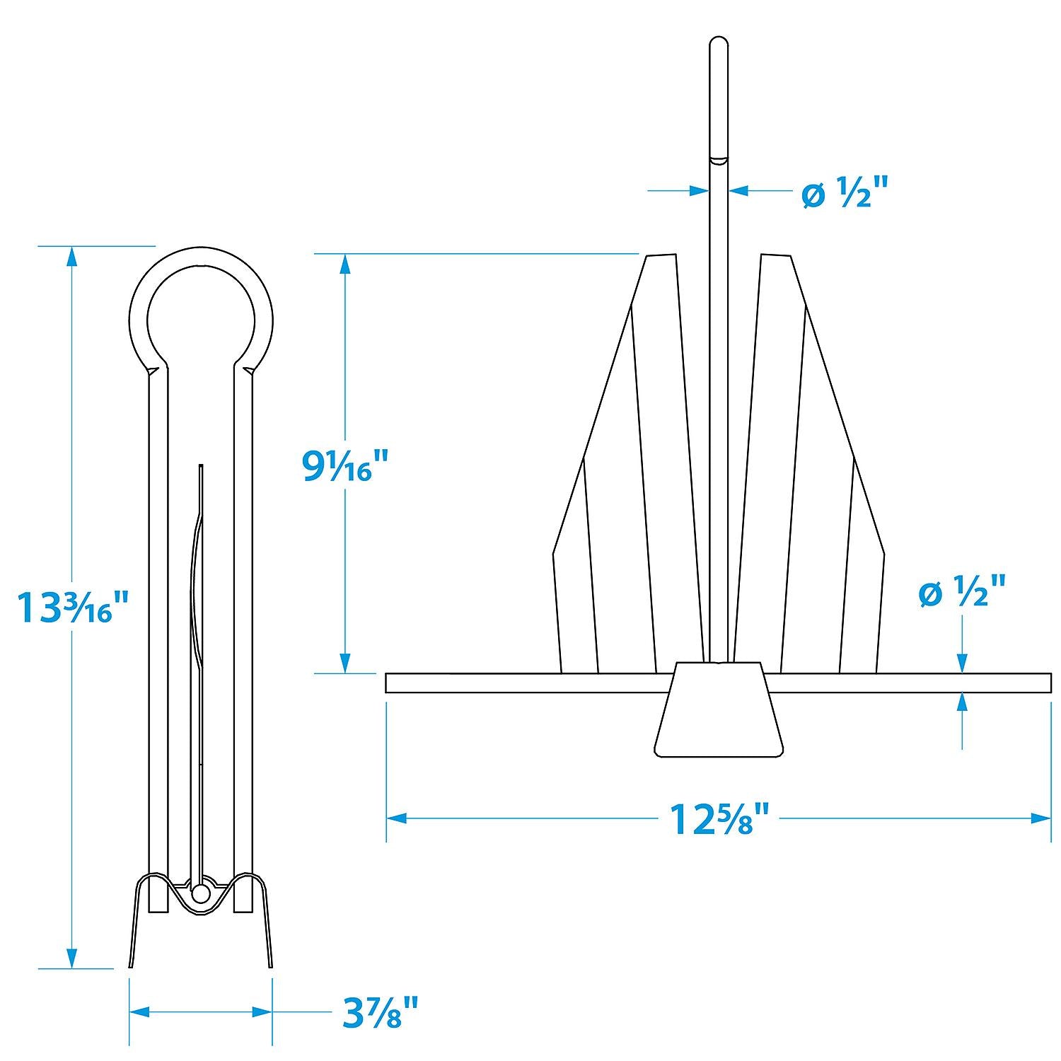 Slip Ring Utility Anchor, Galvanized, 7E