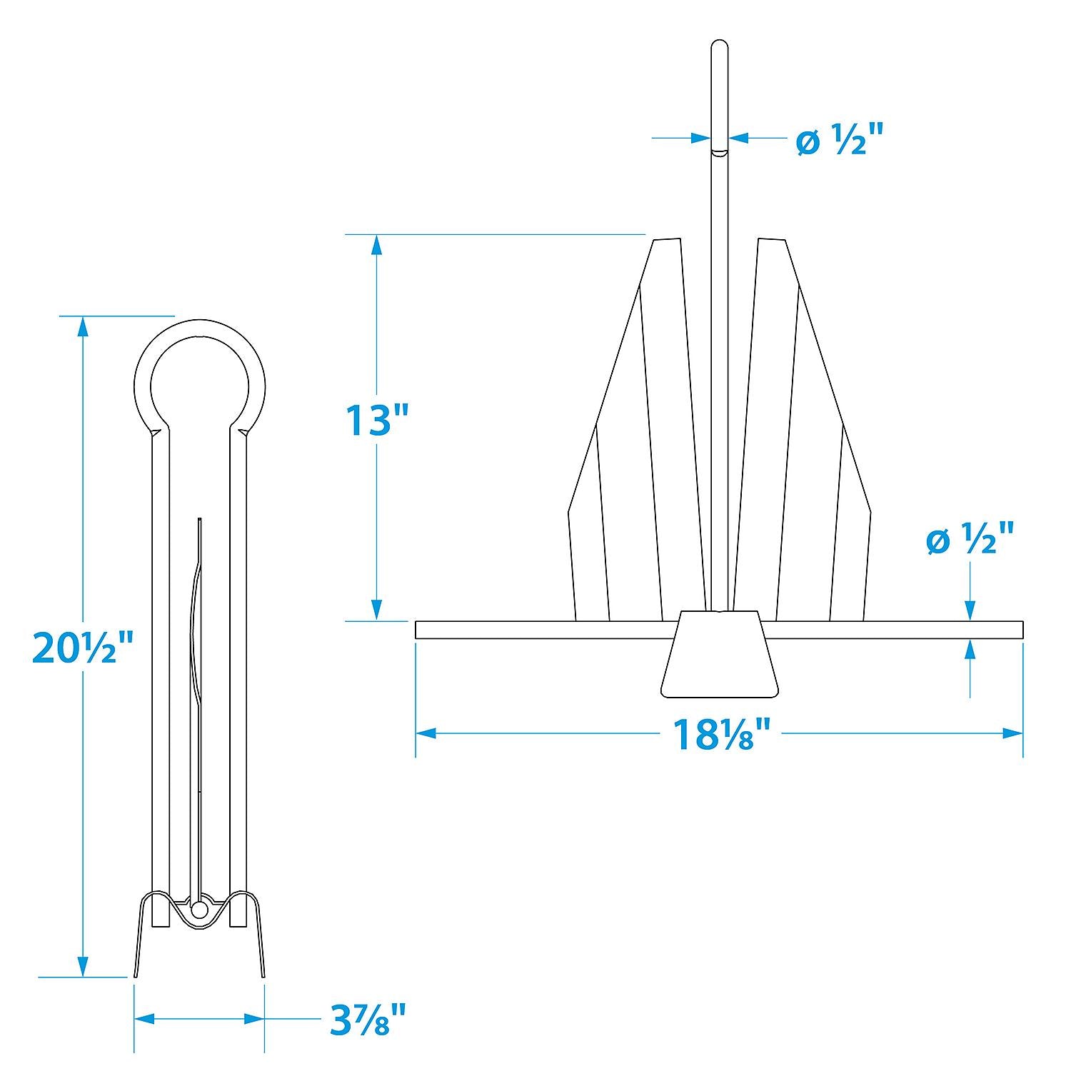 Slip Ring Utility Anchor, Galvanized, 15E