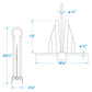 Slip Ring Utility Anchor, Galvanized, 15E
