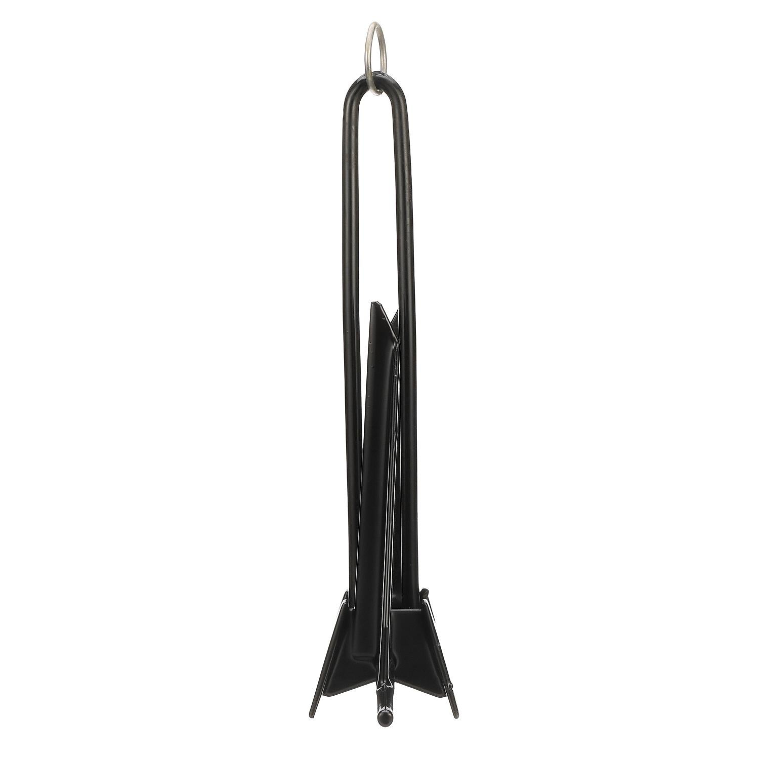 PVC Coated Utility Anchor, 8lbs, Black