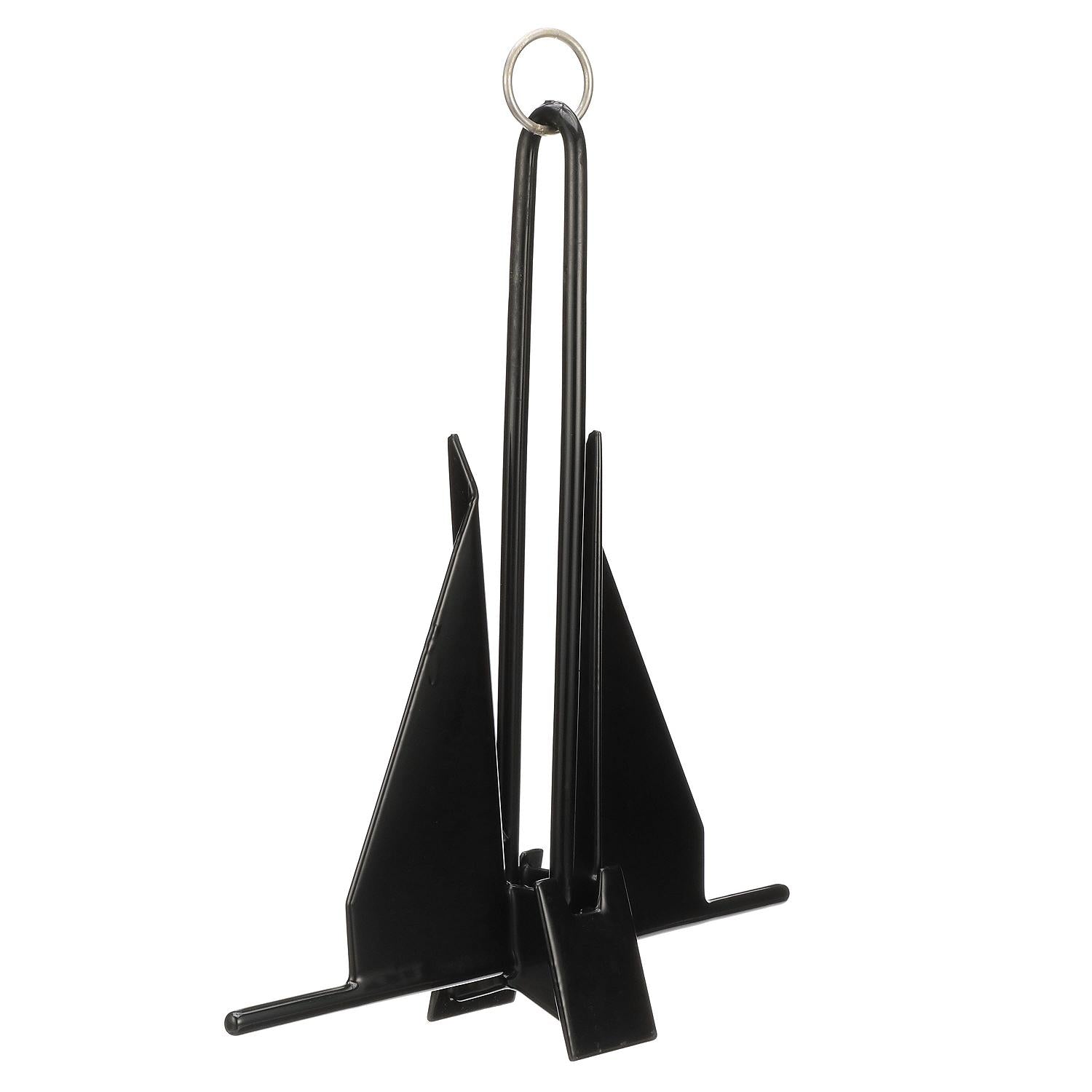 PVC Coated Utility Anchor, 8lbs, Black