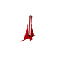 PVC Coated Utility Anchor, 8lbs, Red