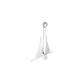 PVC Coated Utility Anchor, 8lbs, White