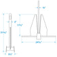 Deluxe Galavanized Anchor, Size 18S