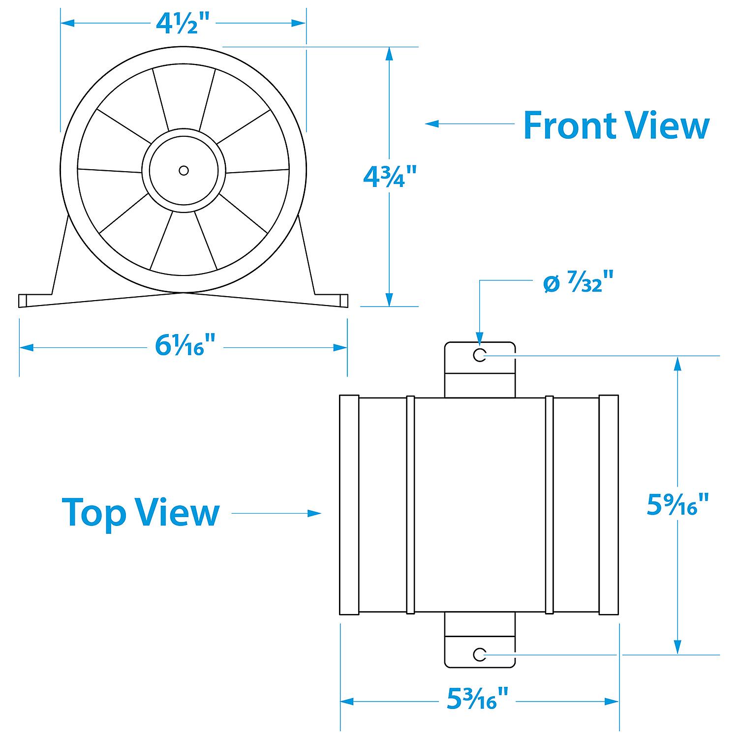 In-Line Bilge Blower, 4in