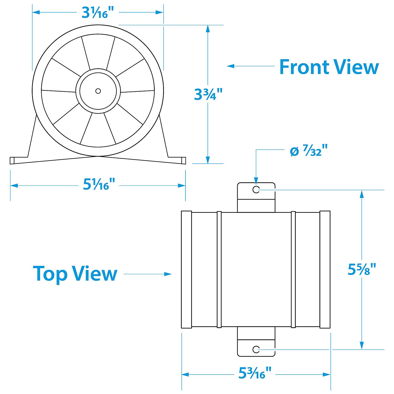 In-Line Bilge Blower, 3in