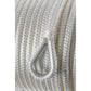 Double Braid Nylon Anchor Line, White, 3/8in x 150ft