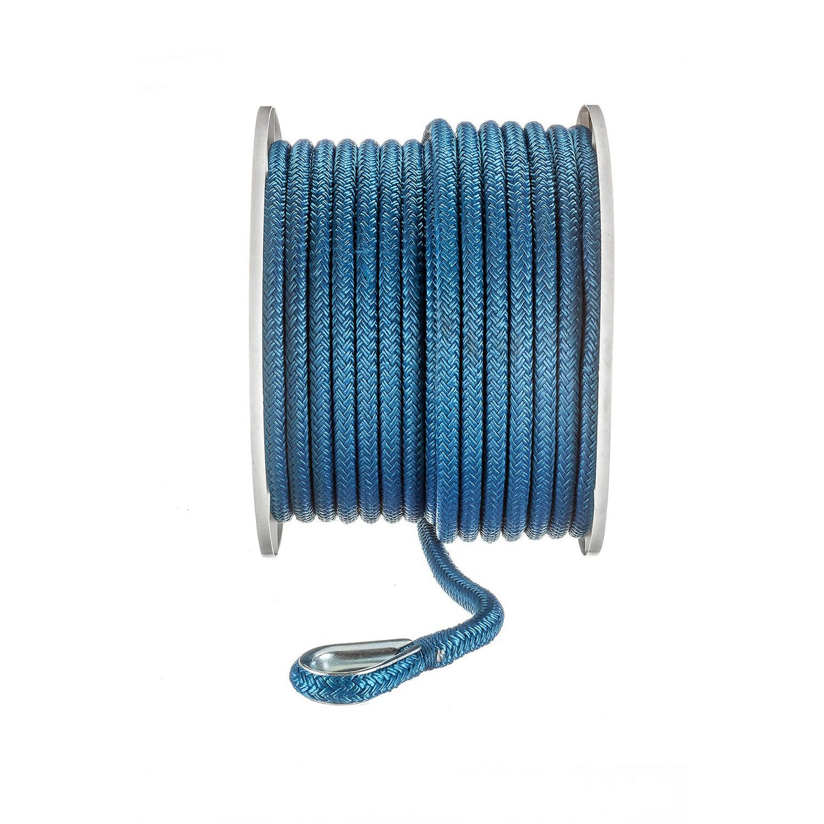 Double Braid Nylon Anchor Line, Blue, 1/2in x 150ft