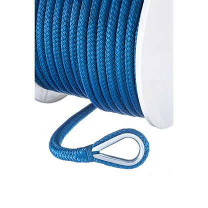 Double Braid Nylon Anchor Line, Blue, 1/2in x 150ft