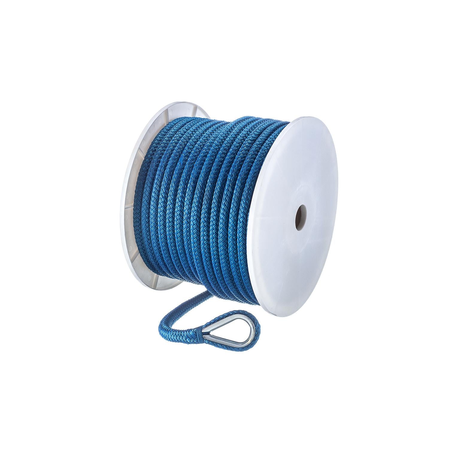Double Braid Nylon Anchor Line, Blue, 1/2in x 150ft