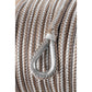 Double Braid Nylon Anchor Line, Gold/White, 1/2in x 150ft