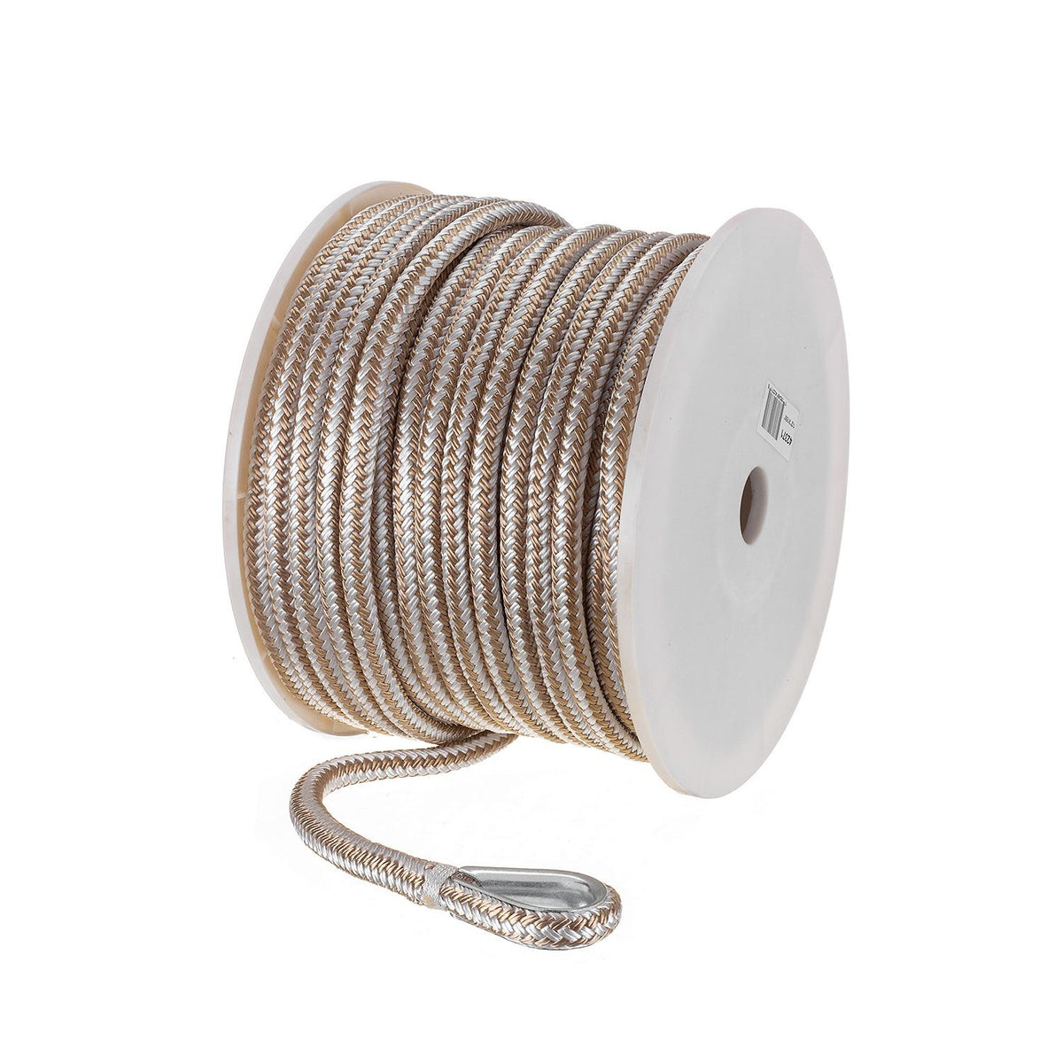 Double Braid Nylon Anchor Line, Gold/White, 1/2in x 150ft