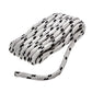Double Braided 100% MFP Dock Line 3/8in x 15ft White w/Black Tracer