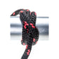 Double Braided 100% MFP Dock Line 3/8in x 15ft Black w/Red Tracer