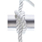 3-Strand Twisted Nylon Dock Line, White, 3/8in x 10ft