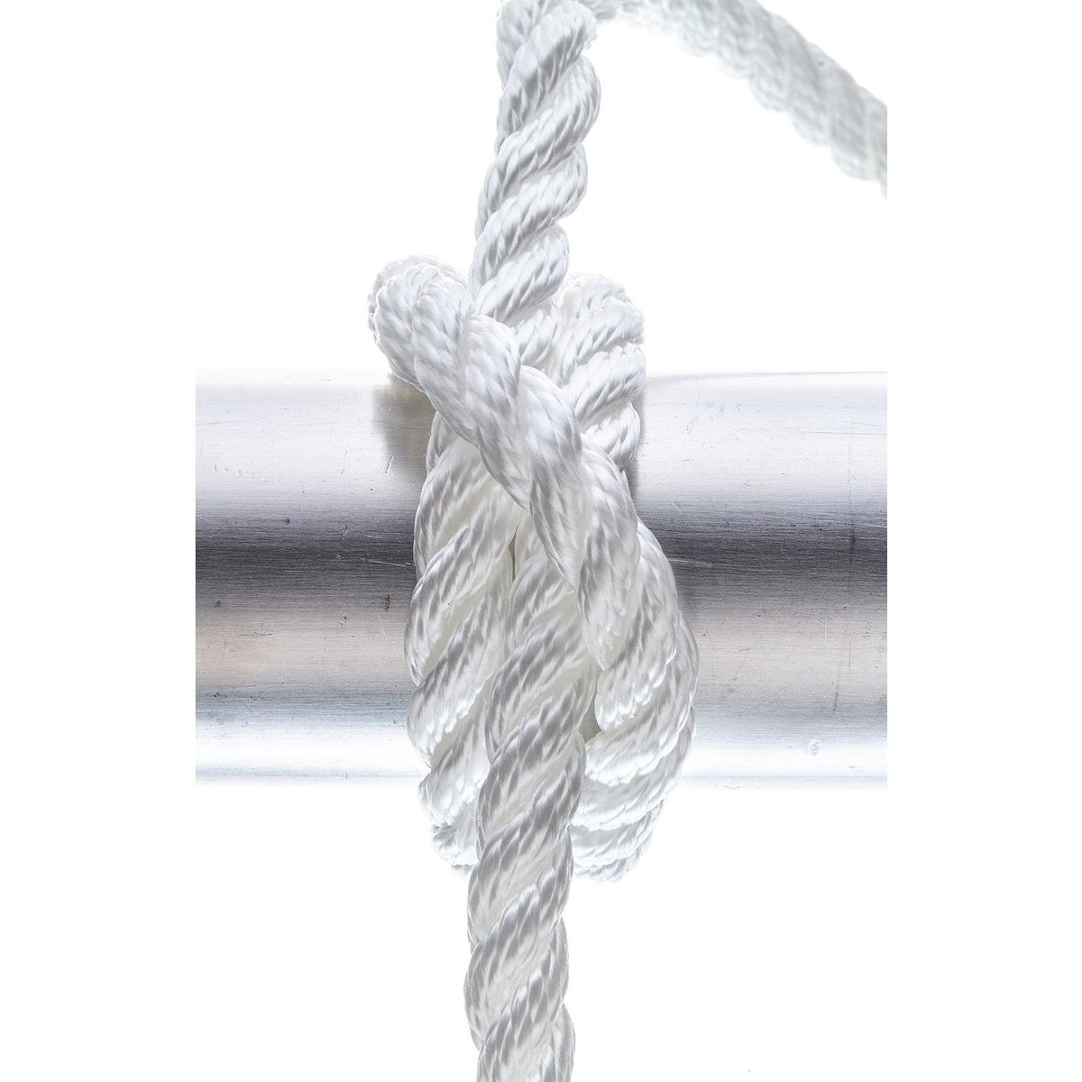 3-Strand Twisted Nylon Dock Line, White, 3/8in x 10ft