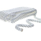 3-Strand Twisted Nylon Dock Line, 3/8in x 15ft, White