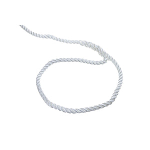 3-Strand Twisted Nylon Dock Line, 3/8in x 25ft, White