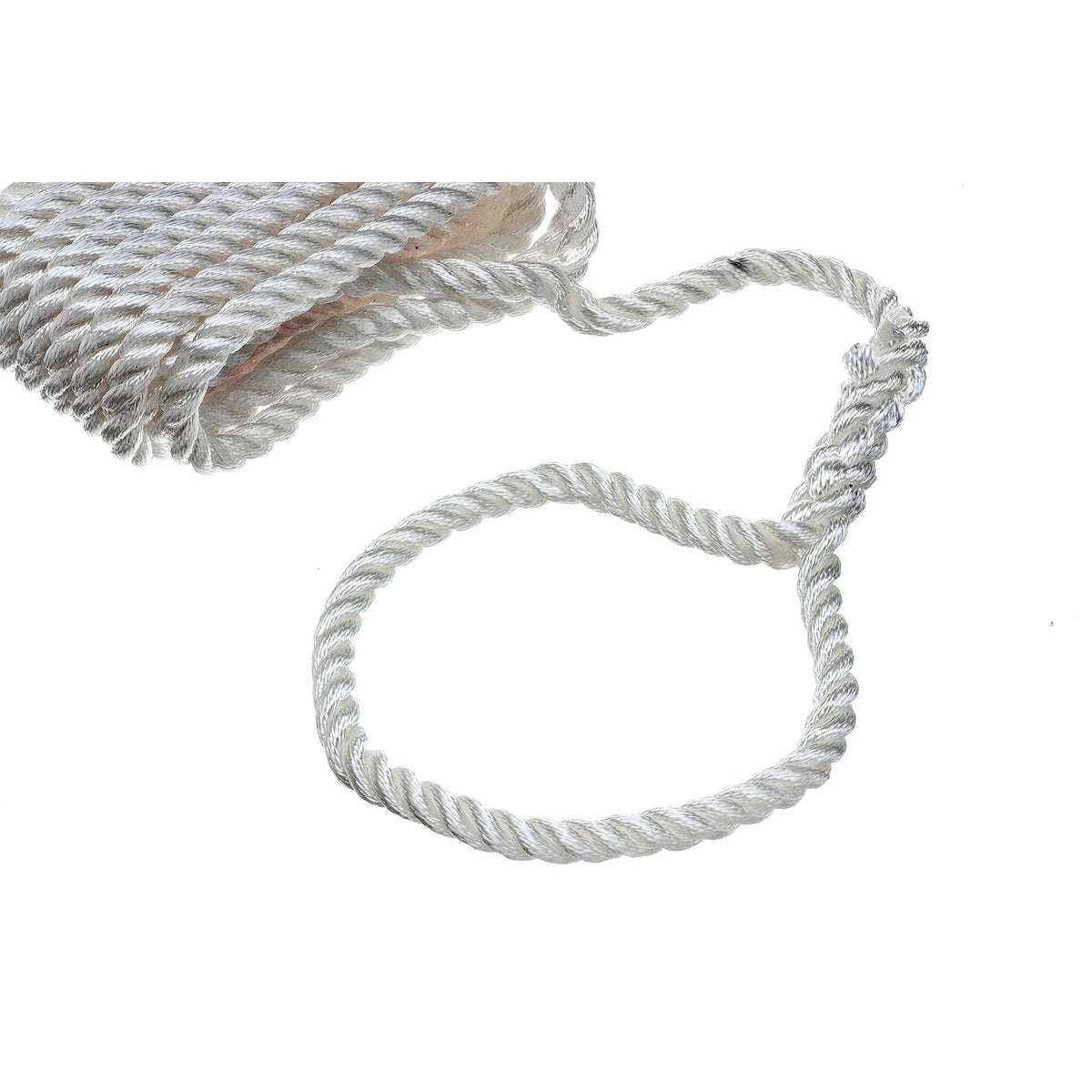 3-Strand Twisted Nylon Dock Line, 5/8in x 35ft, White