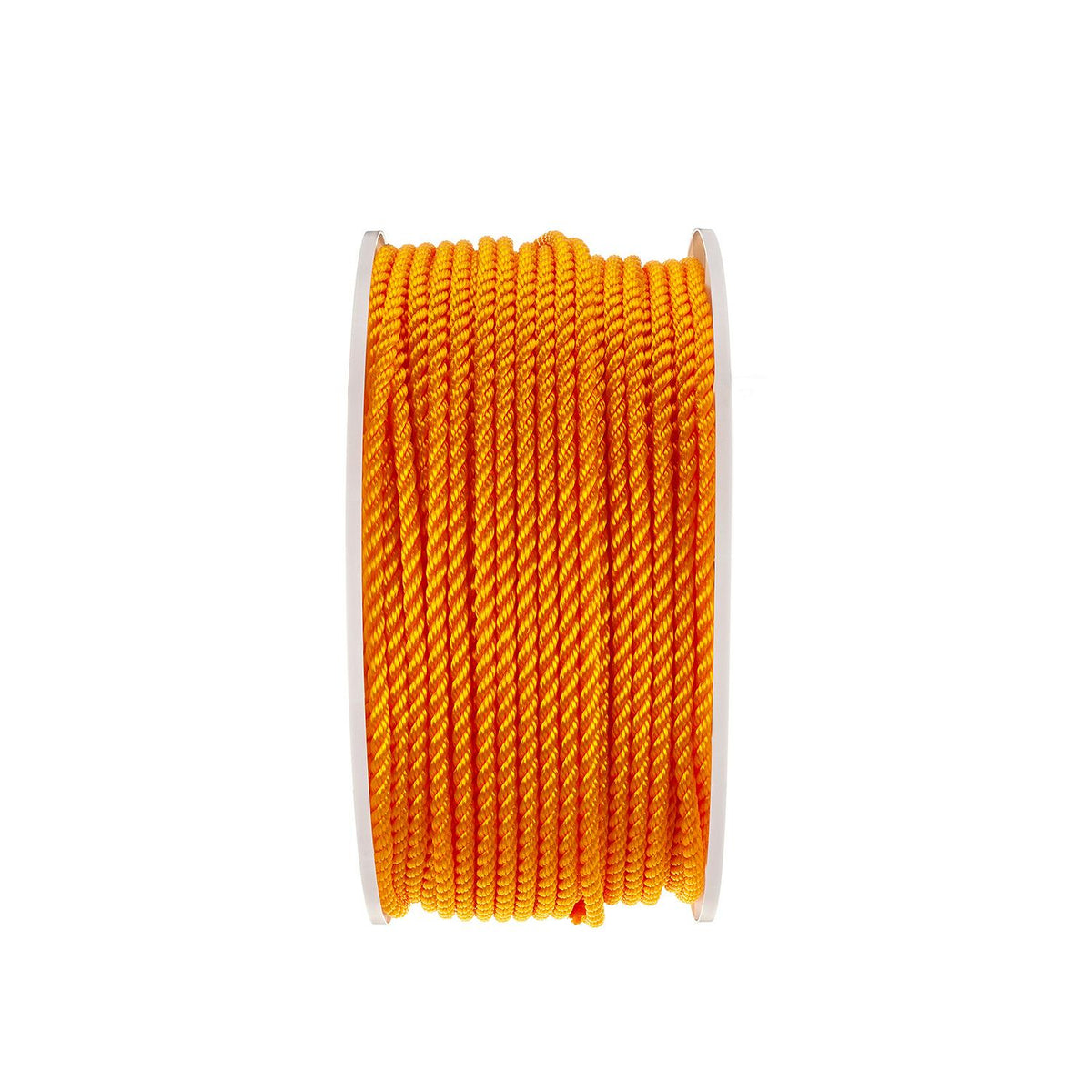 Twisted Braid Yellow Polypropylene Rope, Spool, 3/8In. x 600 Ft.