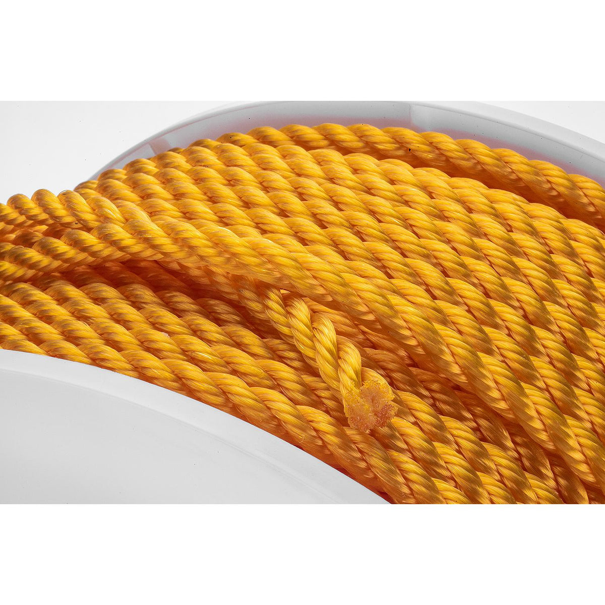 Twisted Braid Yellow Polypropylene Rope, Spool, 3/8In. x 600 Ft.