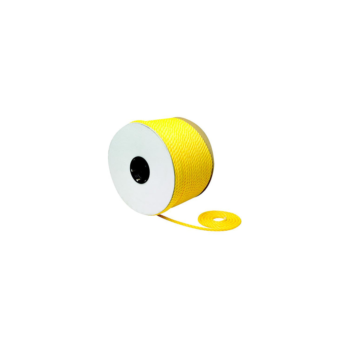 Twisted Braid Yellow Polypropylene Rope, Spool, 3/8In. x 600 Ft.