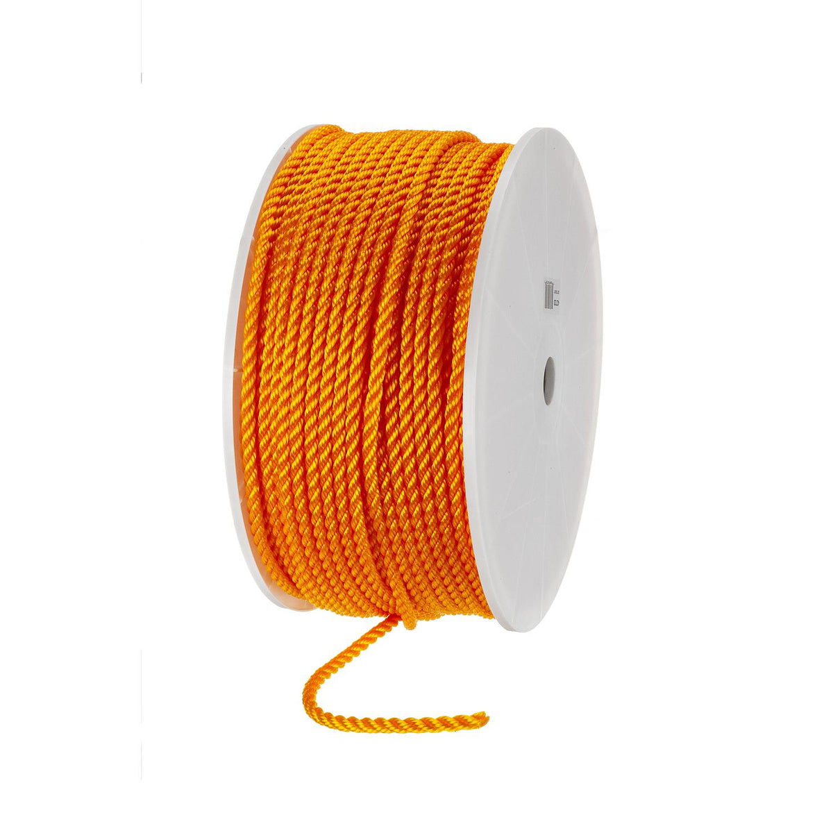 Twisted Braid Yellow Polypropylene Rope, Spool, 3/8In. x 600 Ft.