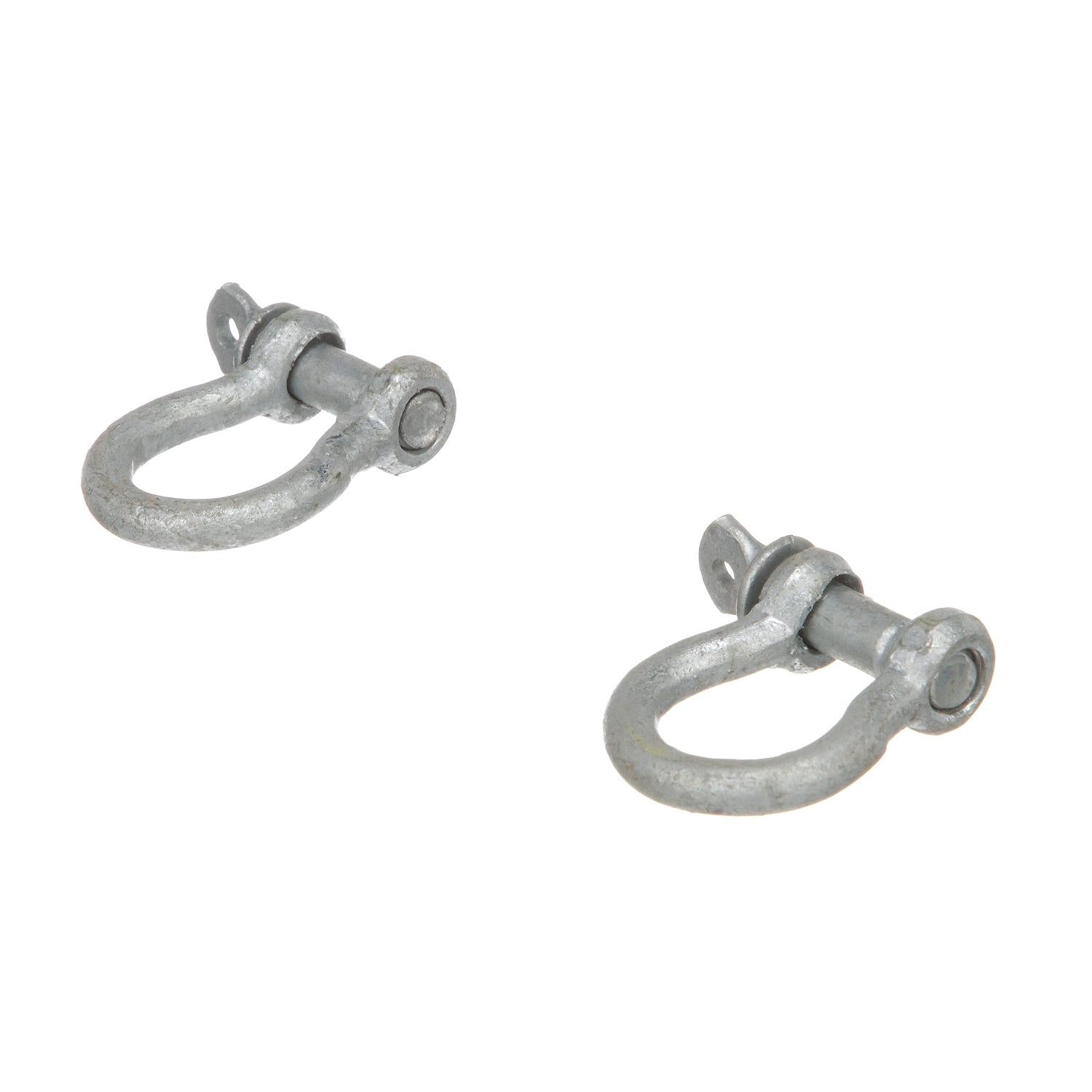 Galvanized Anchor Shackle, 1/4in, 2/PK