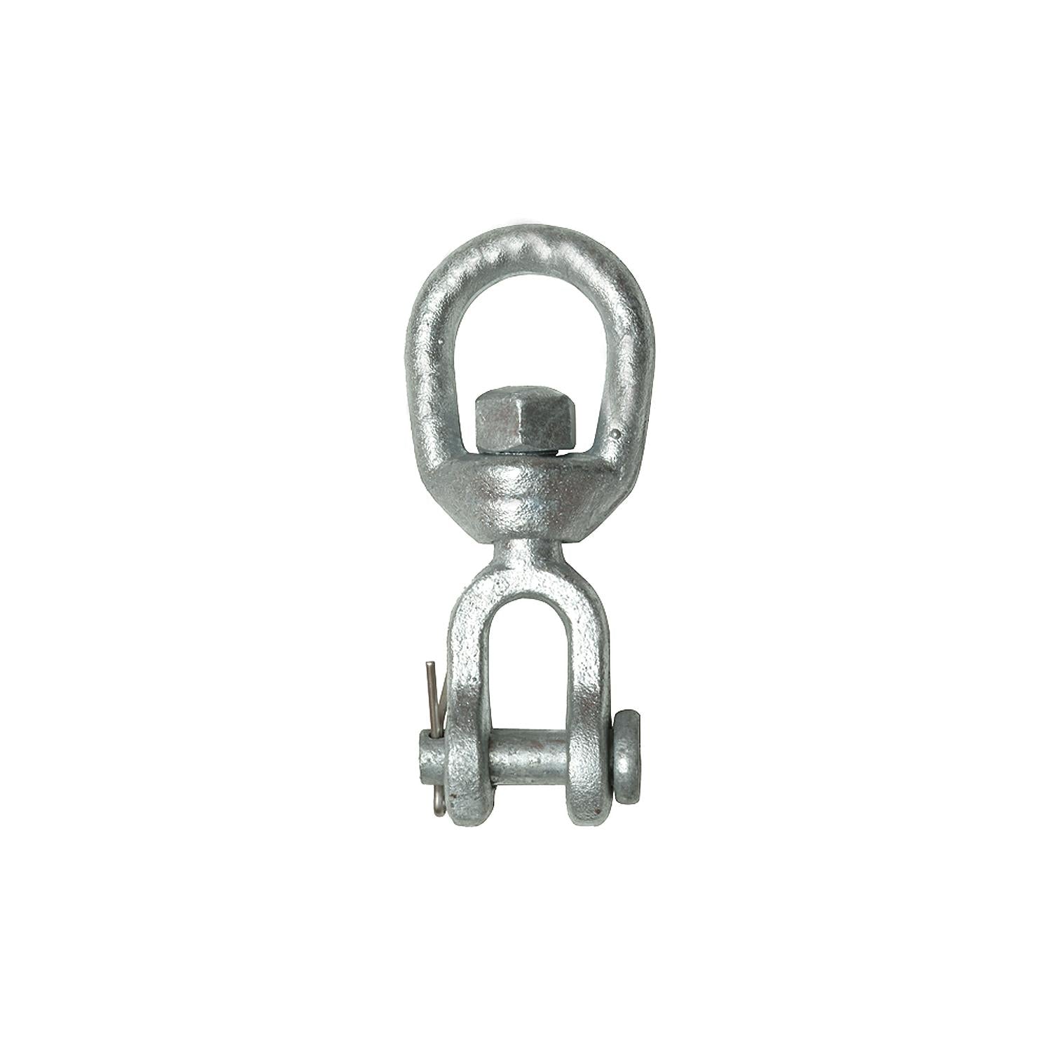 Jaw & Eye Swivel, Hot Dip Galvanized, 1/4in