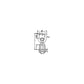 Jaw & Eye Swivel, Hot Dip Galvanized, 1/4in