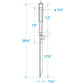 Beach Spike, Galvanized Steel w/ Rubber-Coated Handle