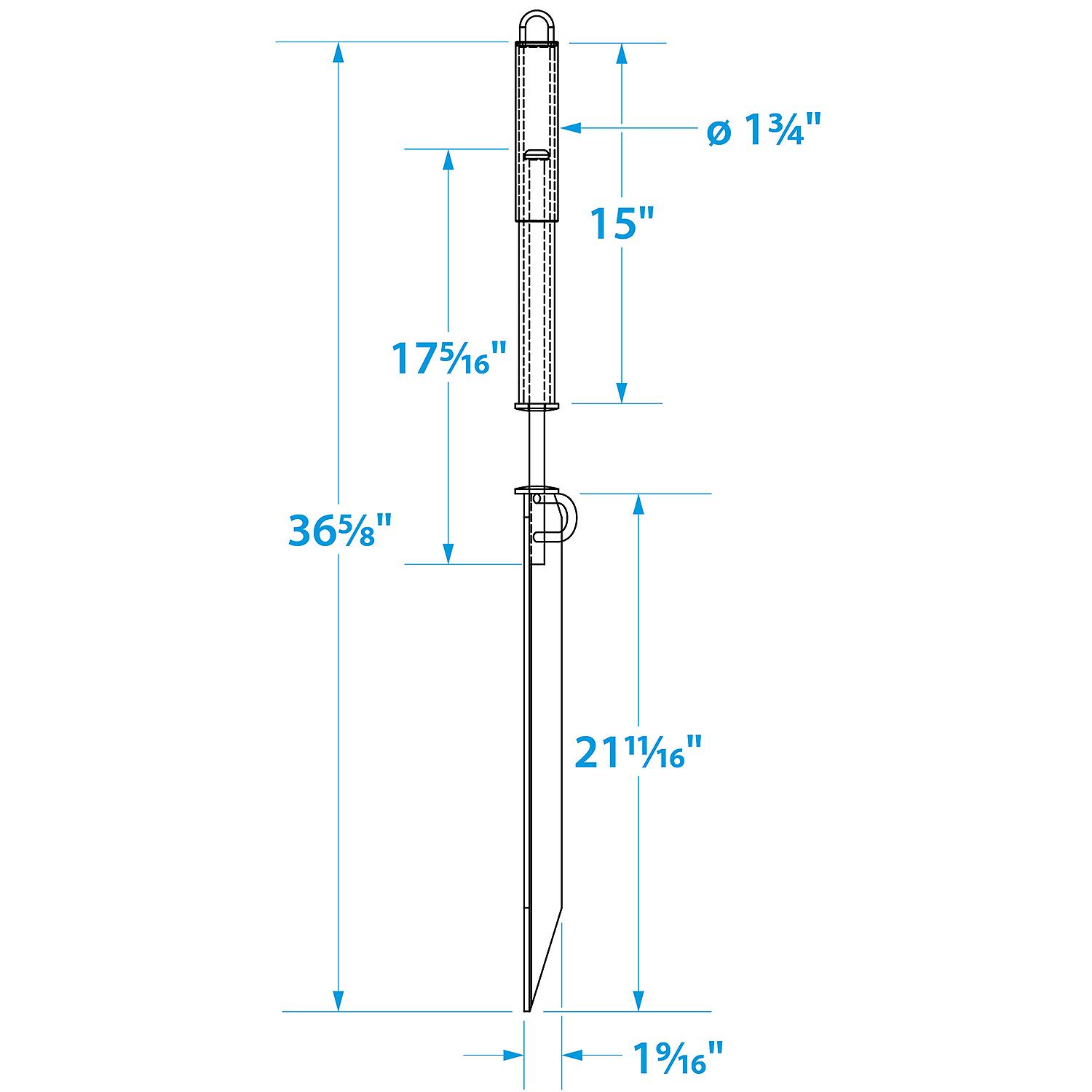 Beach Spike, Galvanized Steel w/ Rubber-Coated Handle