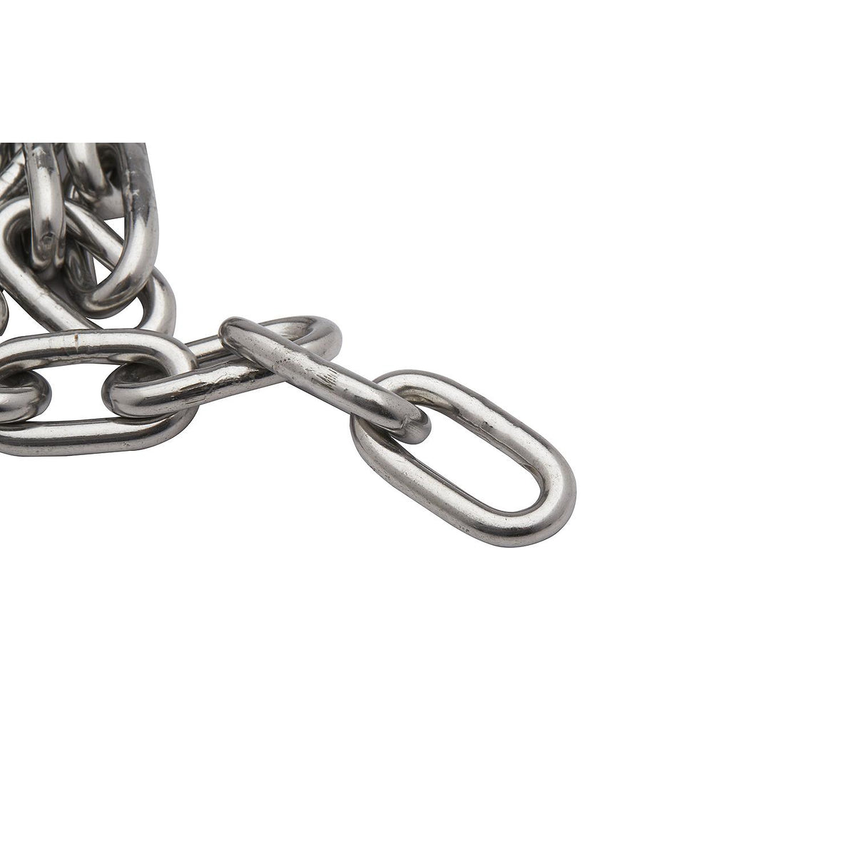 Stainless Steel Anchor Lead Chain, 3/16in x 4ft, 1/4in Shackle