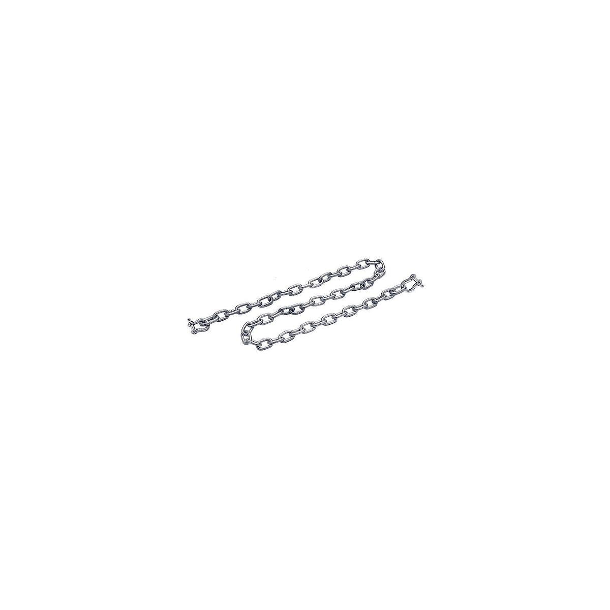 Galvanized Anchor Lead Chain w/ Shackles, 5/16in x 5ft