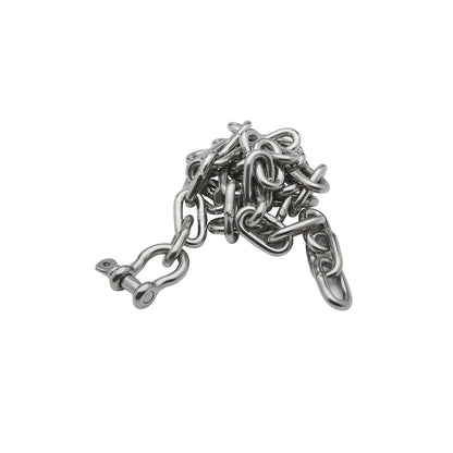 Stainless Steel Anchor Lead Chain, 1/4in x 4ft, 5/16in Shackle