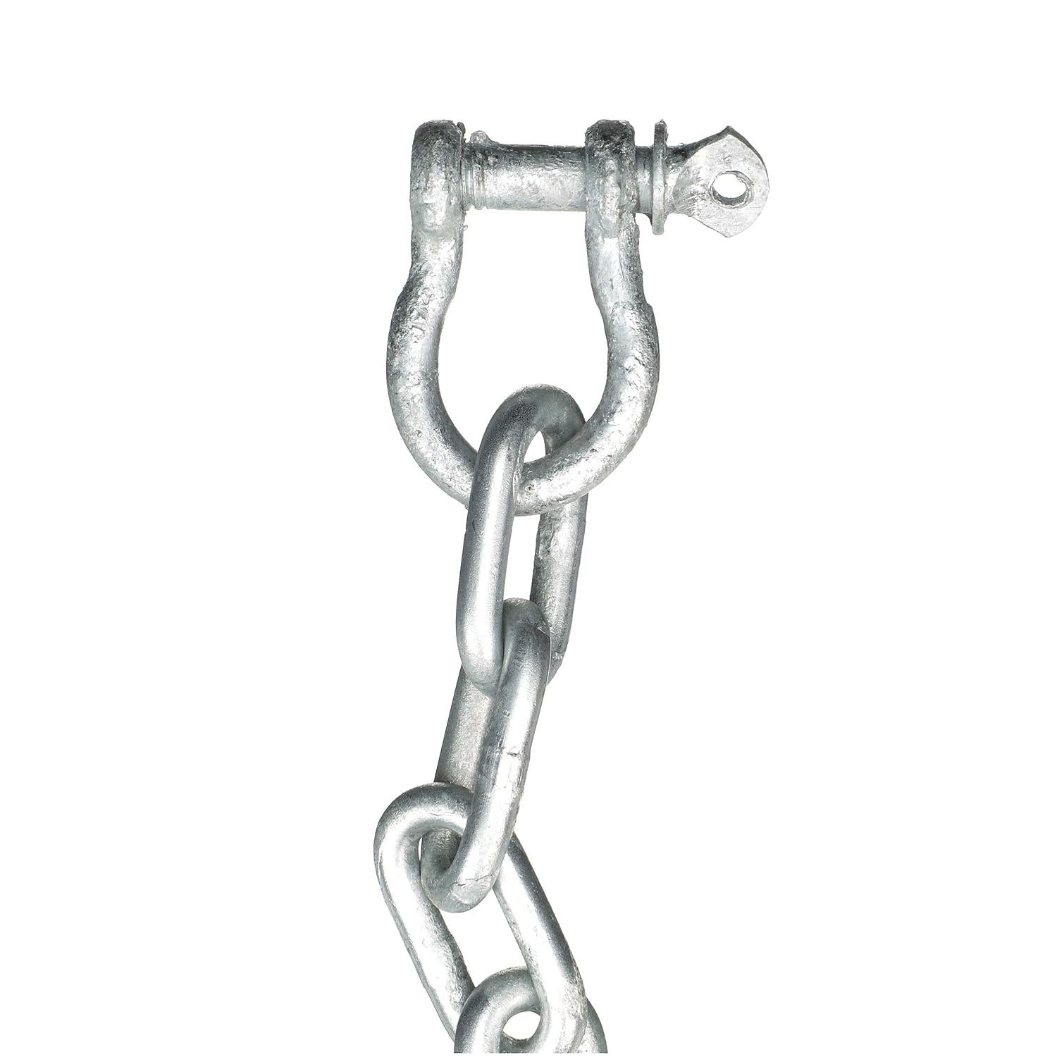 Galvanized Anchor Lead Chain w/ Shackles, 5/16in x 5ft