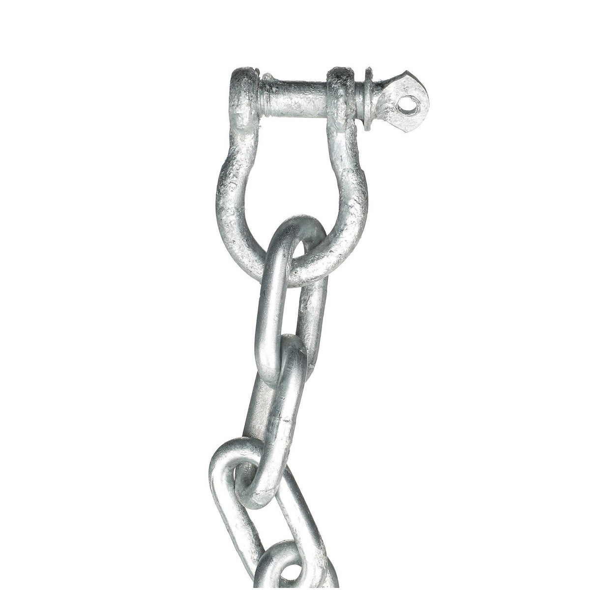 Galvanized Anchor Lead Chain w/ Shackles, 5/16in x 5ft