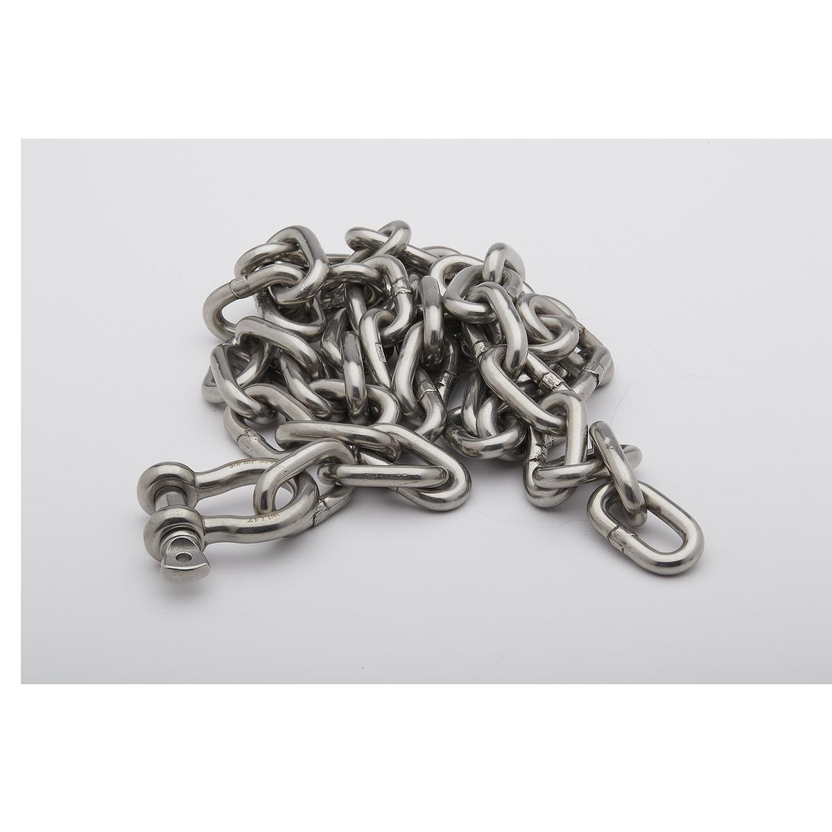 Stainless Steel Anchor Lead Chain, 5/16in x 5ft, 3/8in Shackle