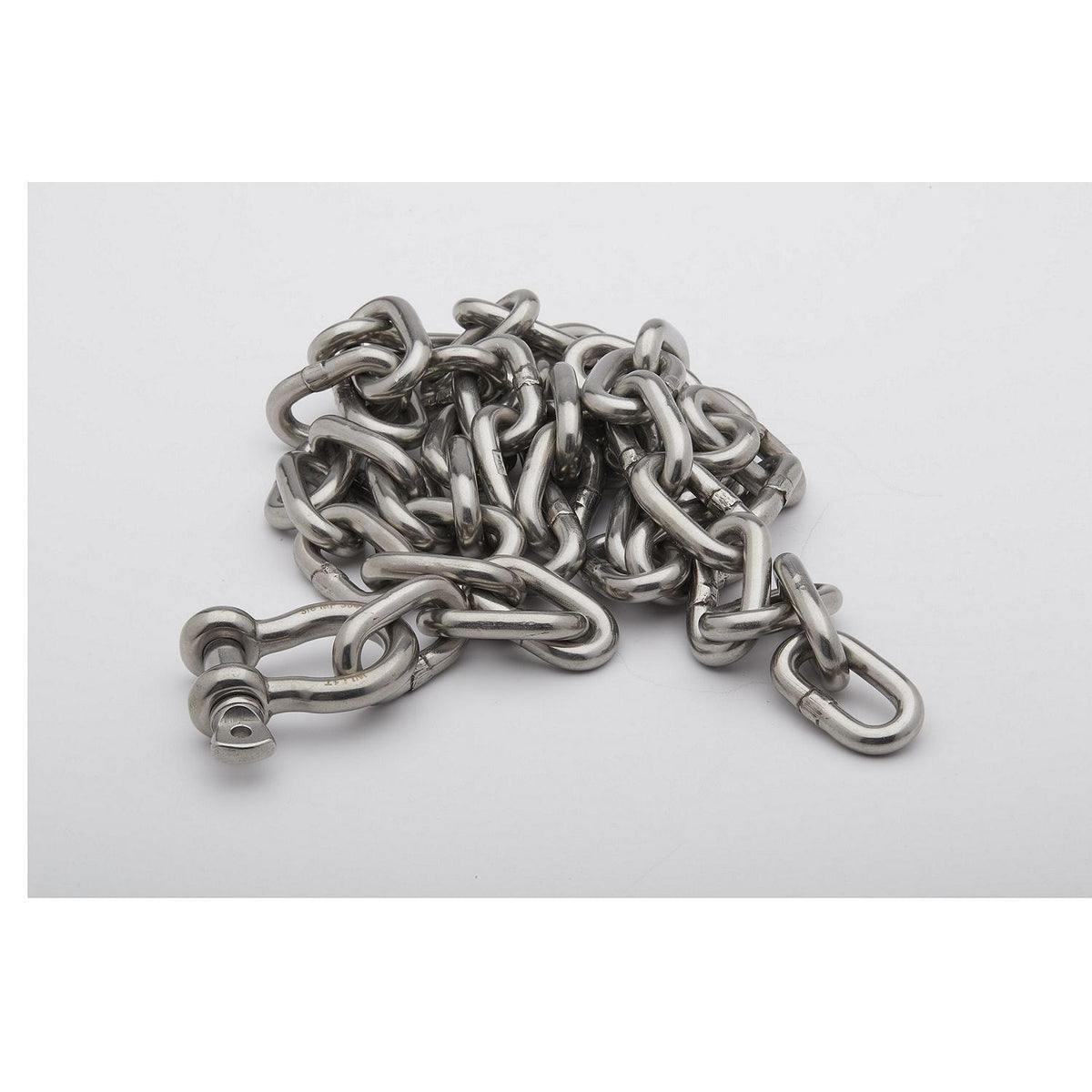 Stainless Steel Anchor Lead Chain, 5/16in x 5ft, 3/8in Shackle