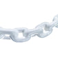 White PVC Coated Galvanized Anchor Lead Chain, 3/16in x 4ft