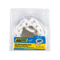 White PVC Coated Galvanized Anchor Lead Chain, 1/4in x 4ft