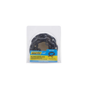 Black PVC Coated Galvanized Anchor Lead Chain, 1/4in x 4ft